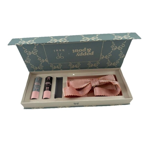 Poppy & Pout X Kaxi 100% Natural Lip Balm ~ & Hair Bow Gift Set. NEW *READ* - Picture 2 of 5
